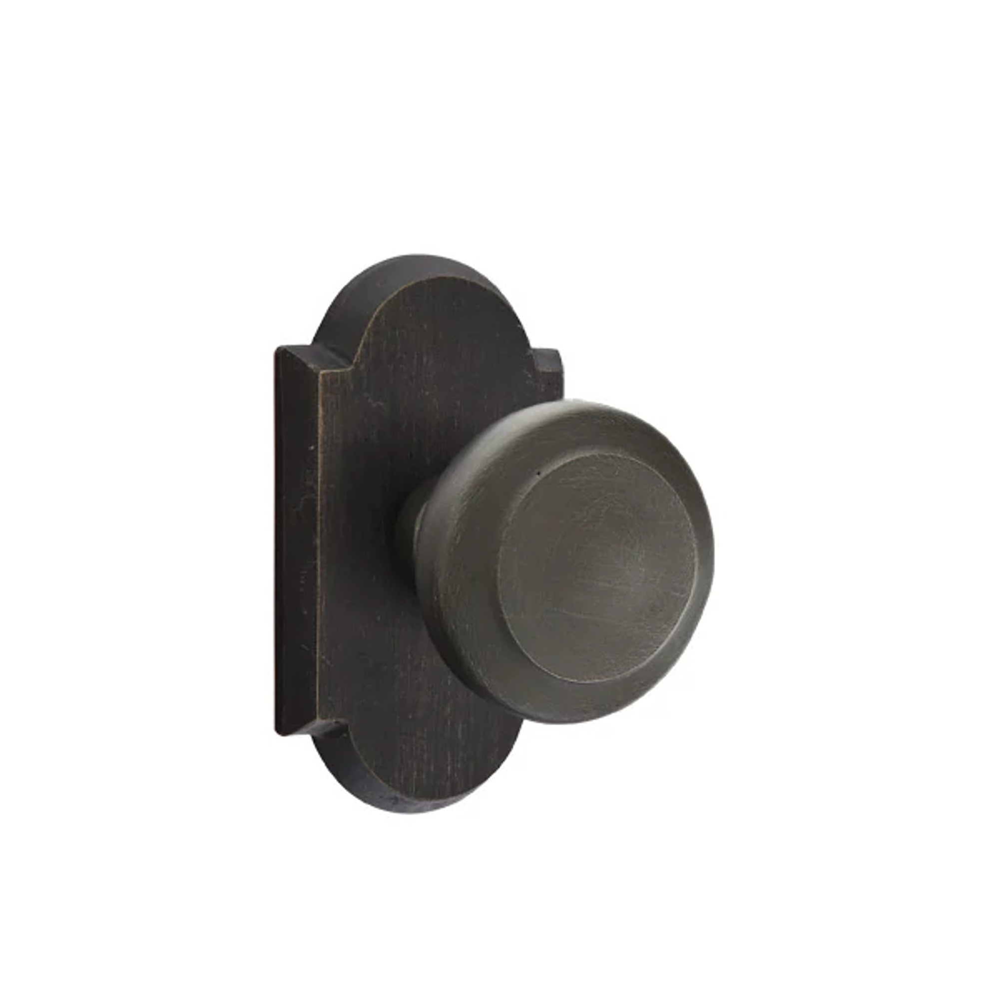 Emtek Butte Knob with #1 Rosette in Medium Bronze