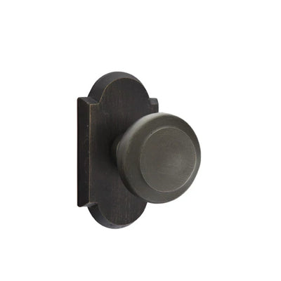 Emtek Butte Knob with #1 Rosette in Medium Bronze