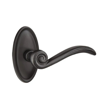 Emtek Medici Lever with #14 Rosette in Flat Black Bronze