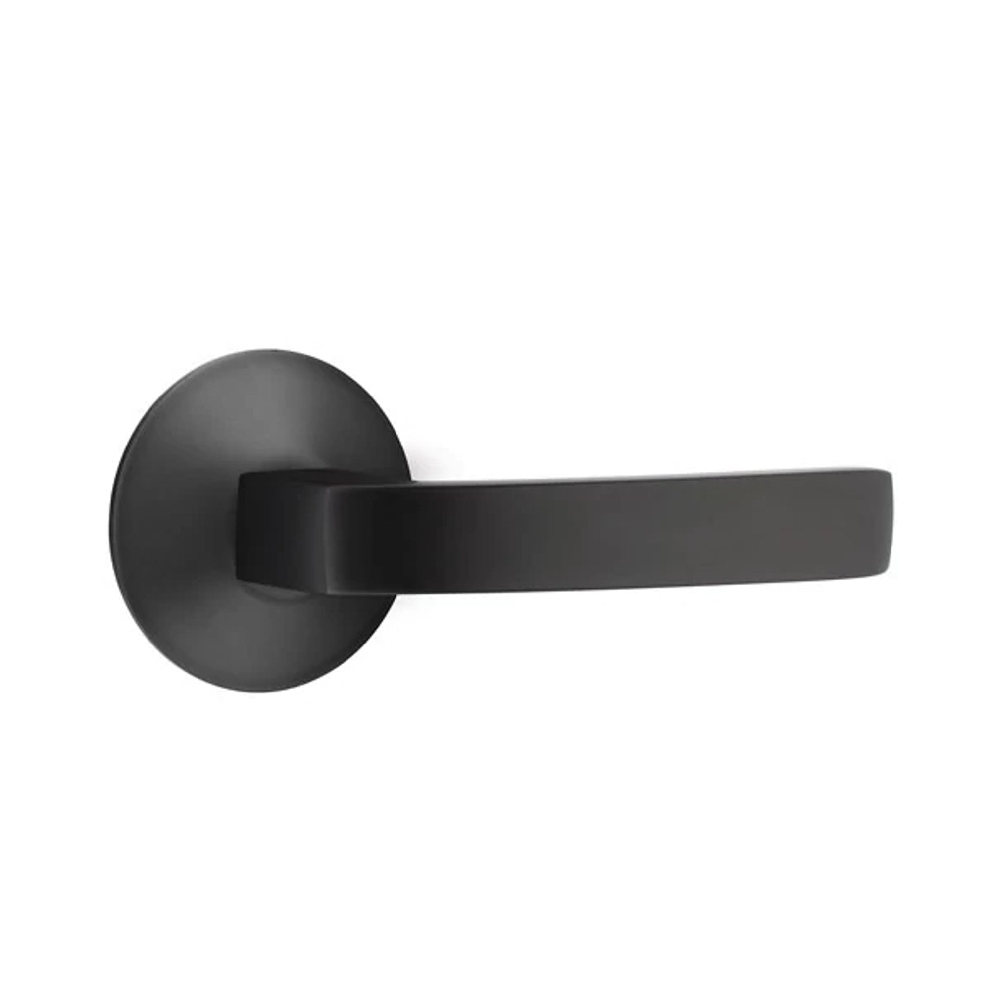 Emtek Breslin Lever with Modern Rosette in Flat Black