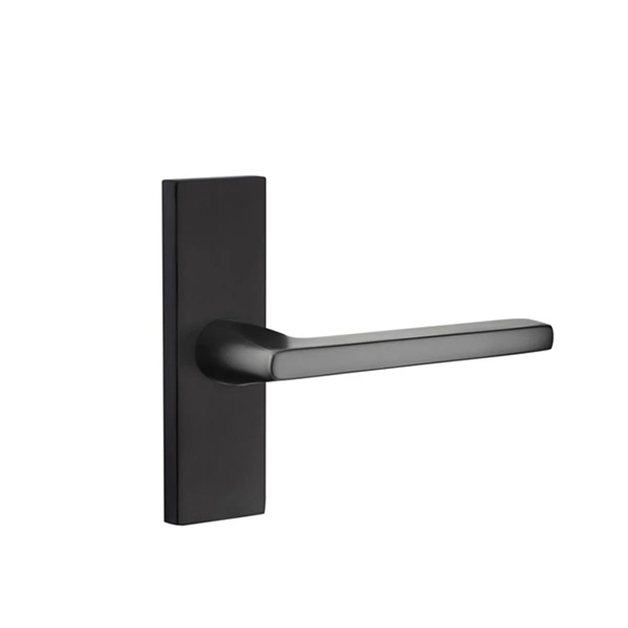 Emtek Helios Lever with Stretto 1-1/2" x 5" in Flat Black