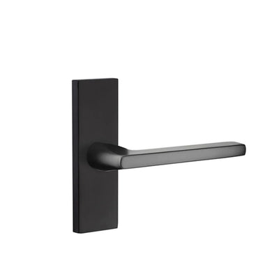 Emtek Helios Lever with Stretto 1-1/2" x 5" in Flat Black