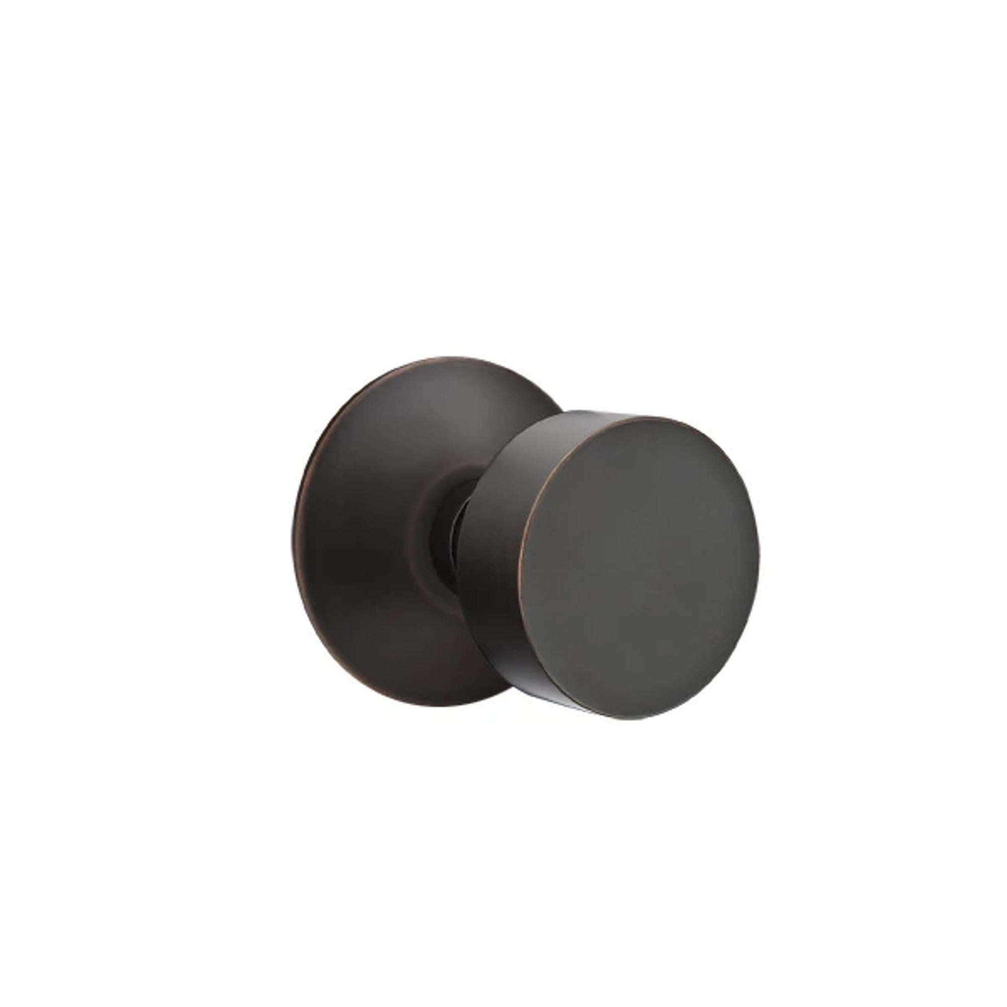 Emtek Round Knob with Modern Rosette in Oil Rubbed Bronze