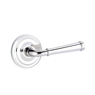 Emtek Merrimack Lever with Regular Rosette in Polished Chrome