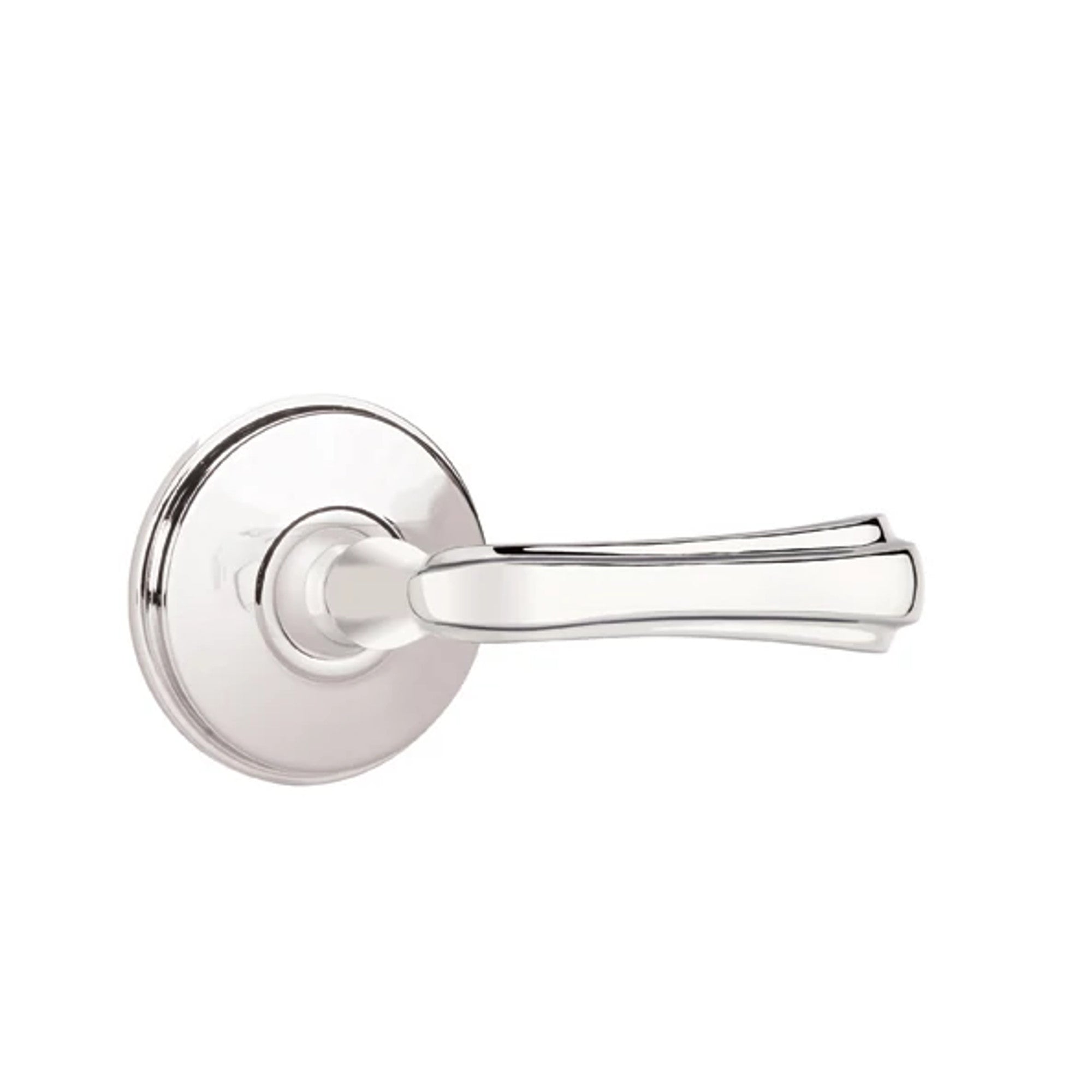 Emtek Wembley Lever with Watford Rosette in Polished Chrome
