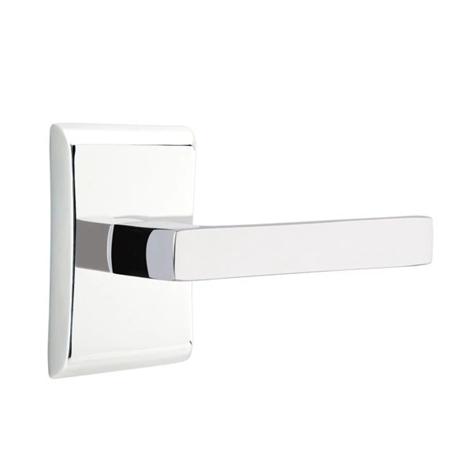 Emtek Dumont Lever with Neos Rosette in Polished Chrome