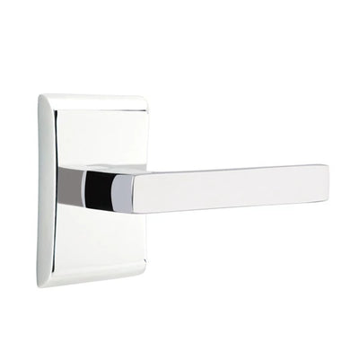 Emtek Dumont Lever with Neos Rosette in Polished Chrome