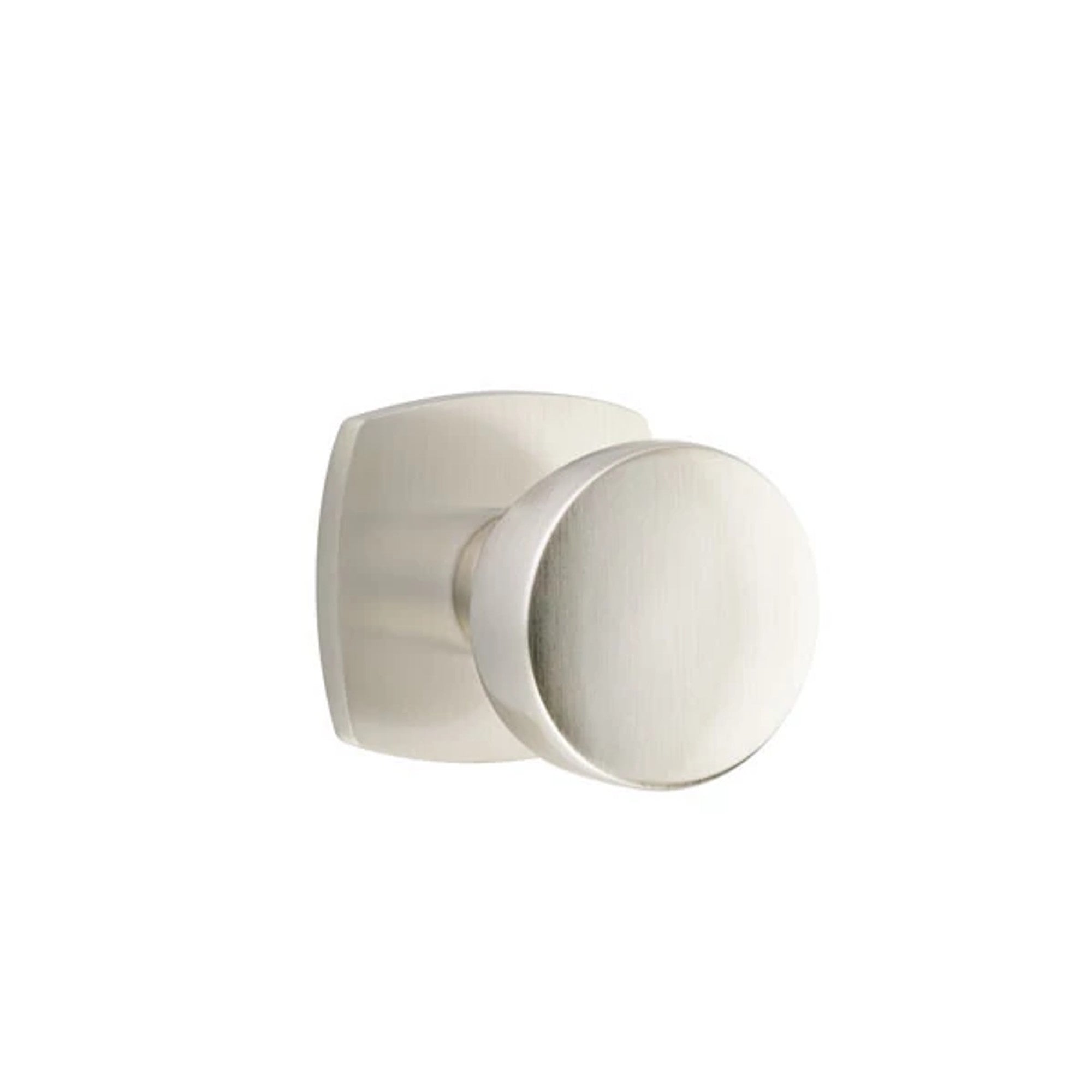 Emtek Laurent Knob with Urban Modern Rosette in Satin Nickel