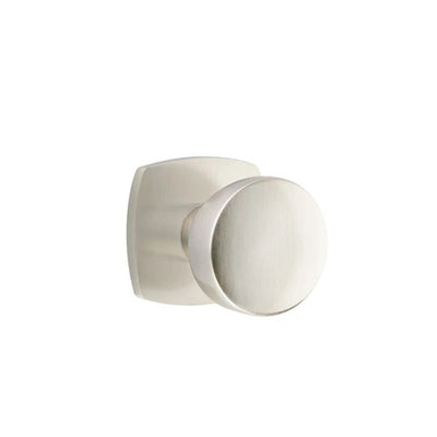 Emtek Laurent Knob with Urban Modern Rosette in Satin Nickel