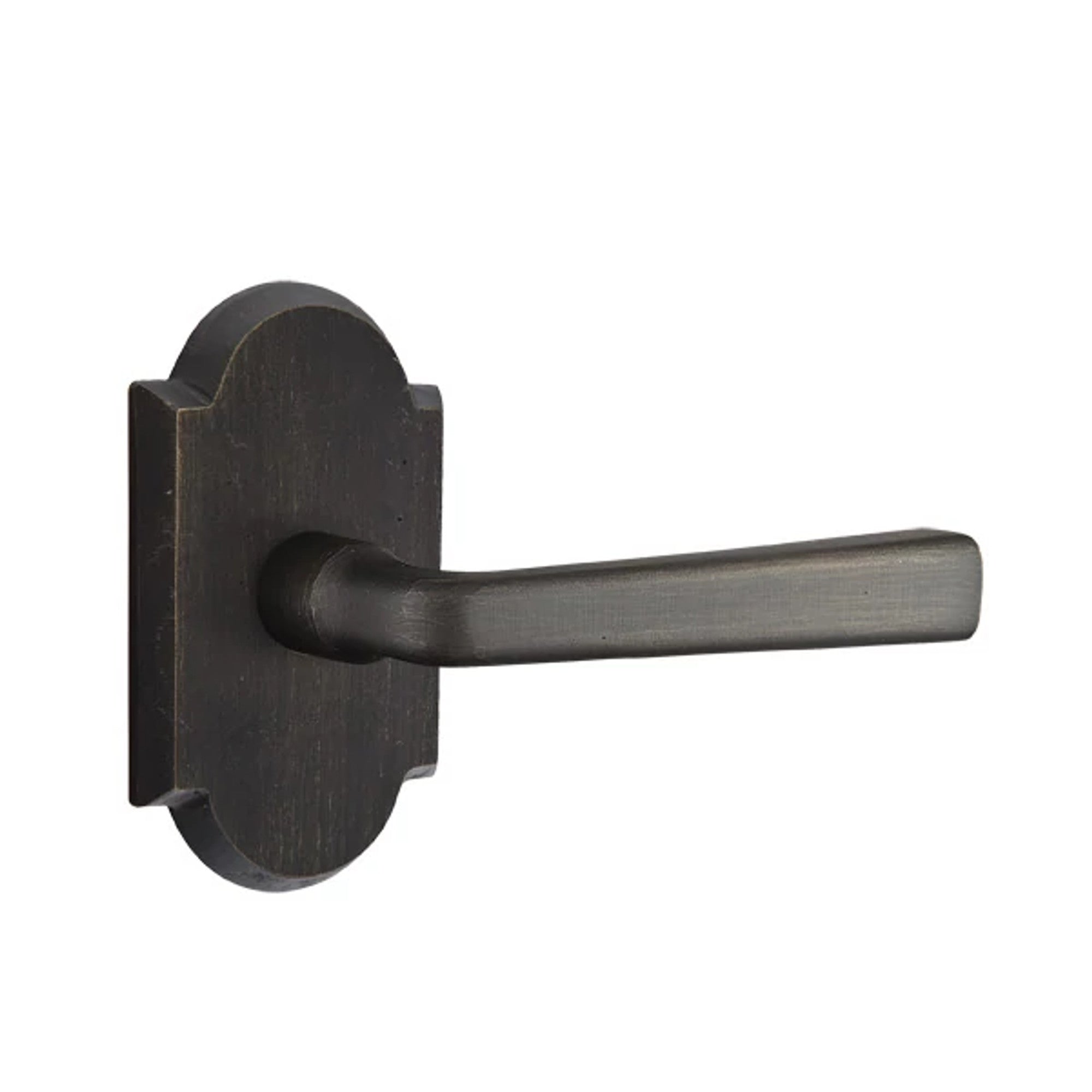 Emtek Cimarron Lever with #1 Rosette in Medium Bronze