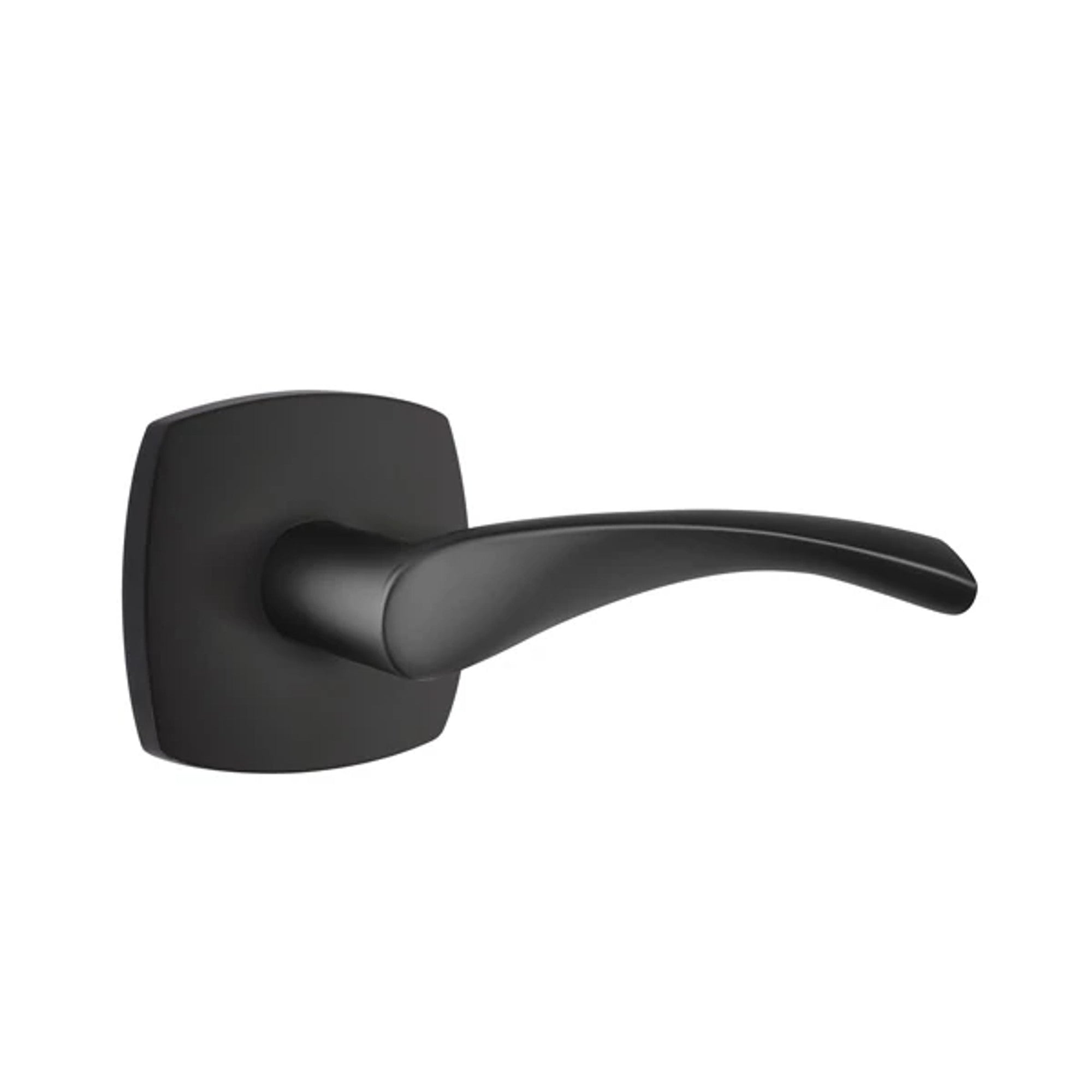 Emtek Triton Lever with Urban Modern Rosette in Flat Black