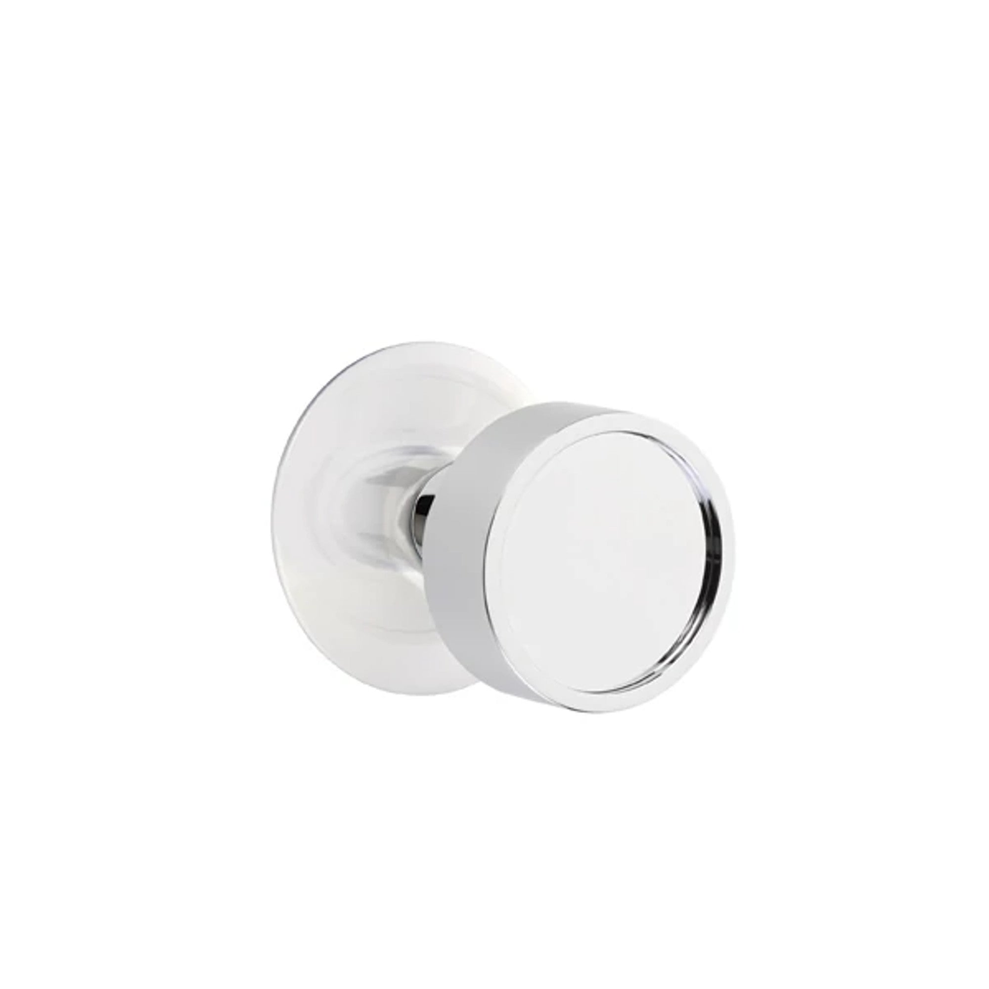Emtek Verve Knob with Modern Rosette in Polished Chrome