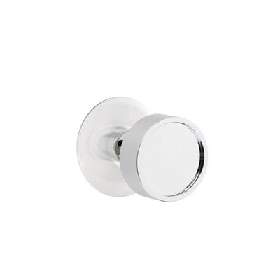 Emtek Verve Knob with Modern Rosette in Polished Chrome