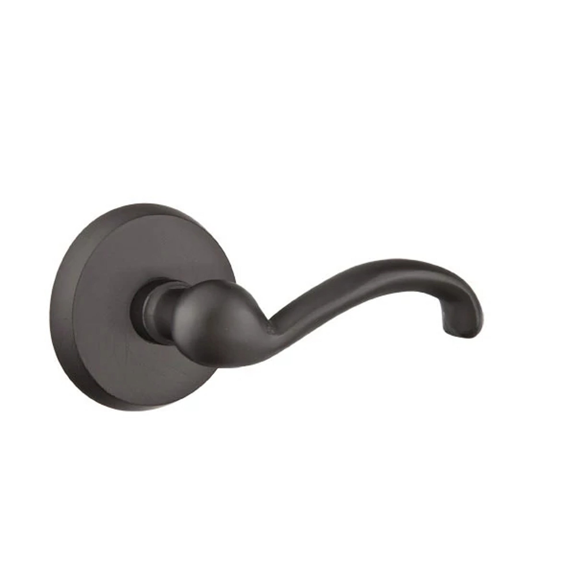 Emtek Teton Lever with #2 Rosette in Flat Black Bronze