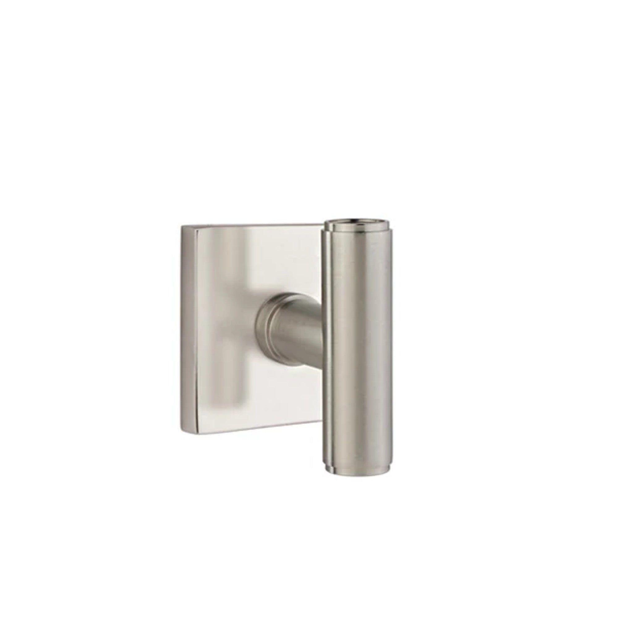 Emtek Ace Knob with Square Rosette in Satin Nickel