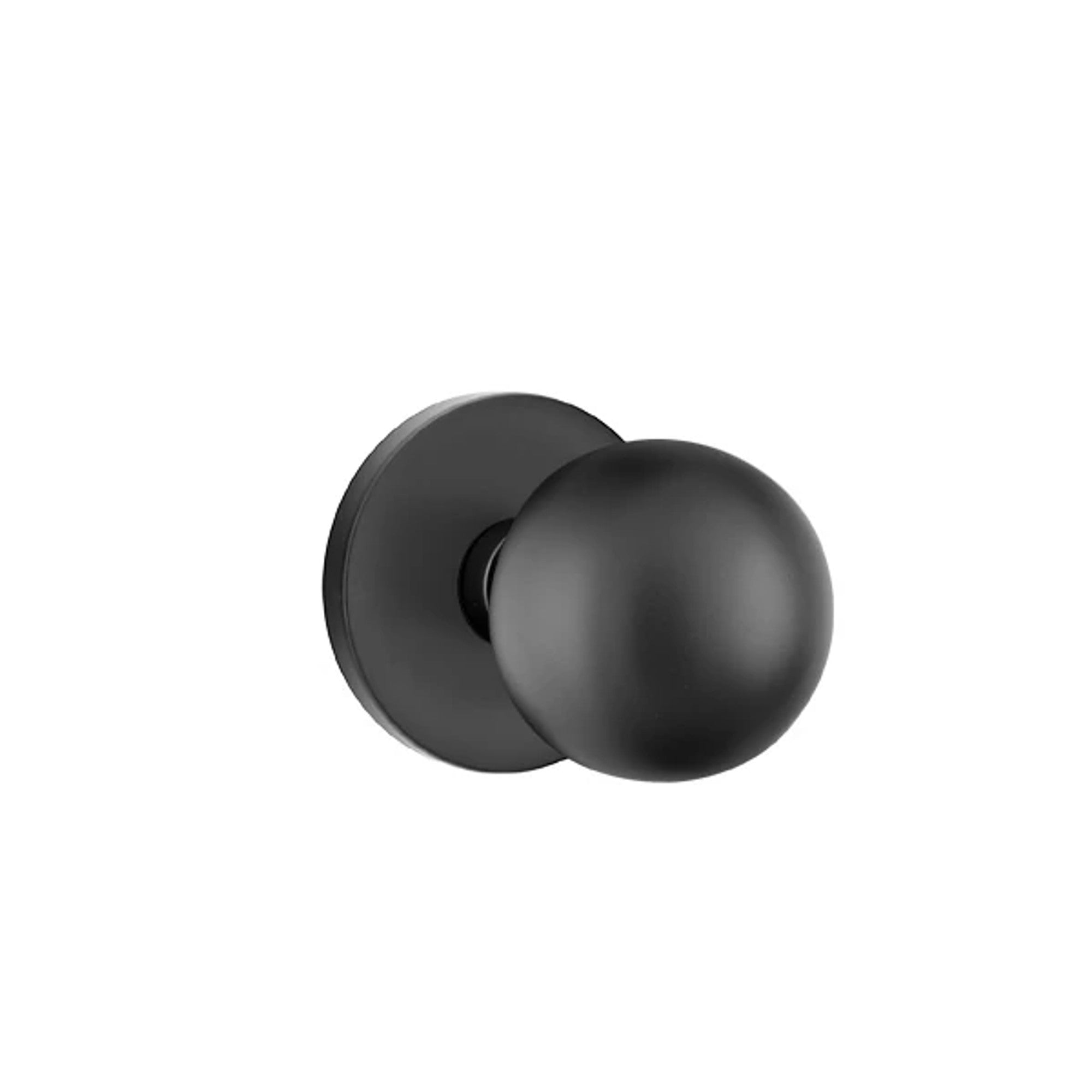 Emtek Orb Knob with Disk Rosette in Flat Black
