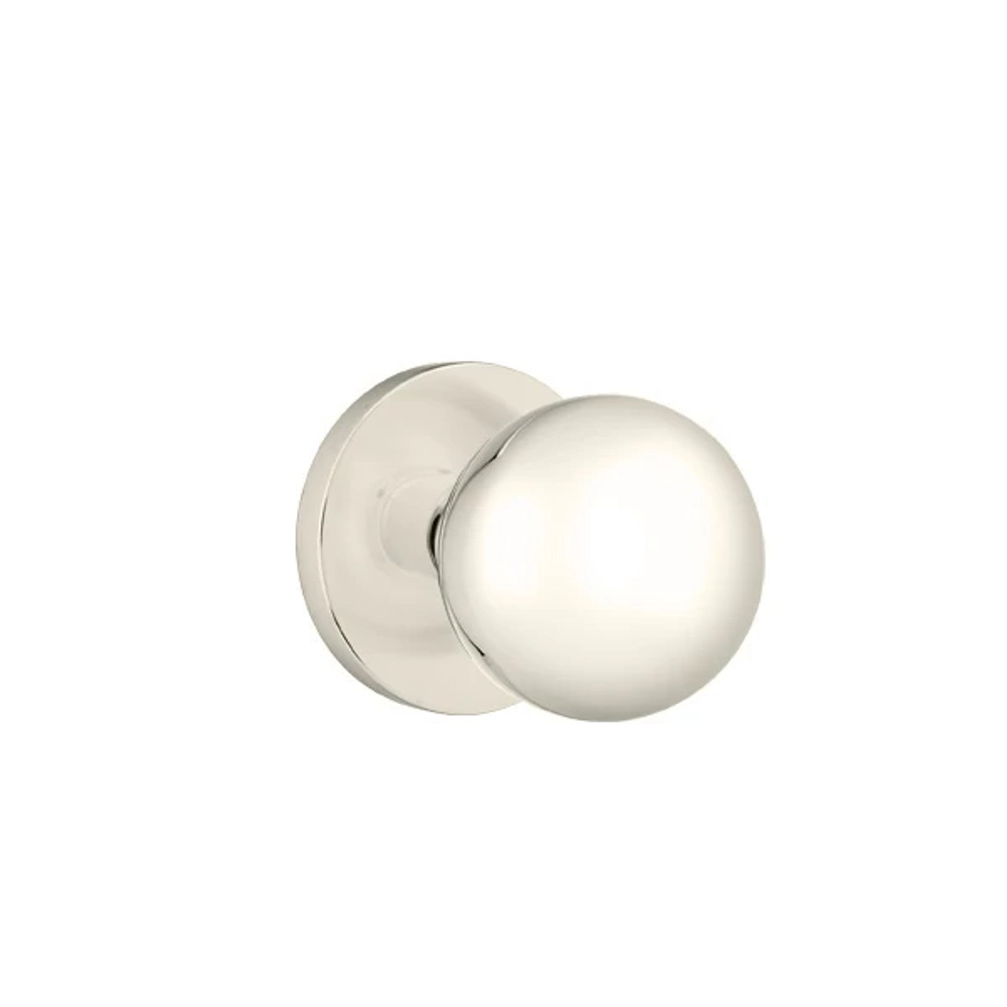 Emtek Orb Knob with Disk Rosette in Polished Nickel