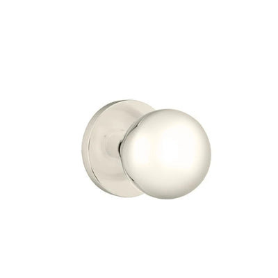 Emtek Orb Knob with Disk Rosette in Polished Nickel