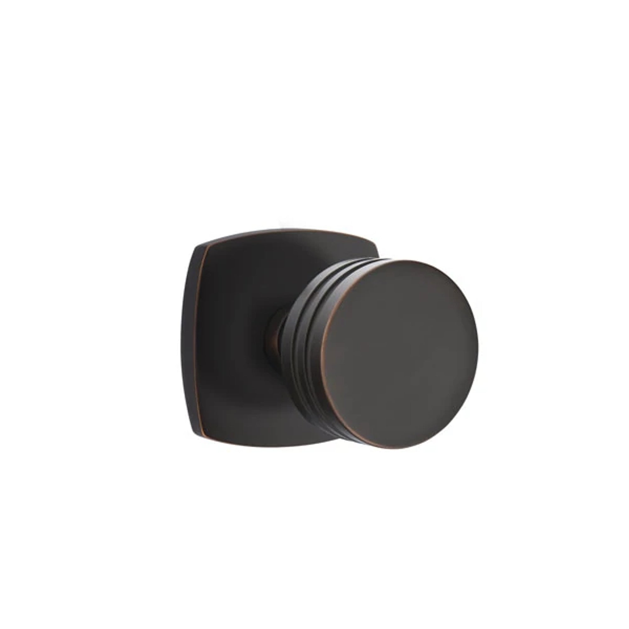 Emtek Bern Knob with Urban Modern Rosette in Oil Rubbed Bronze