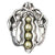 Notting Hill Pearly Peapod Cabinet Knob, Brilliant Pewter