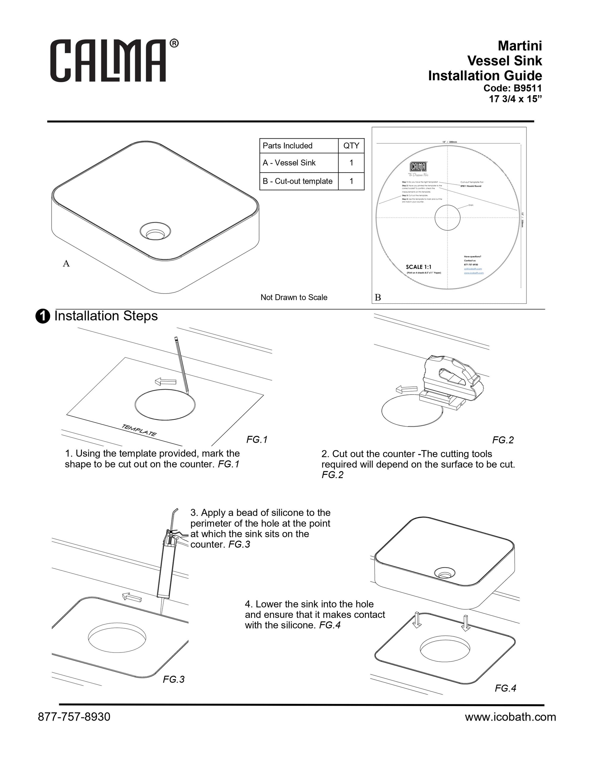Martini Vessel Sink - Gloss White