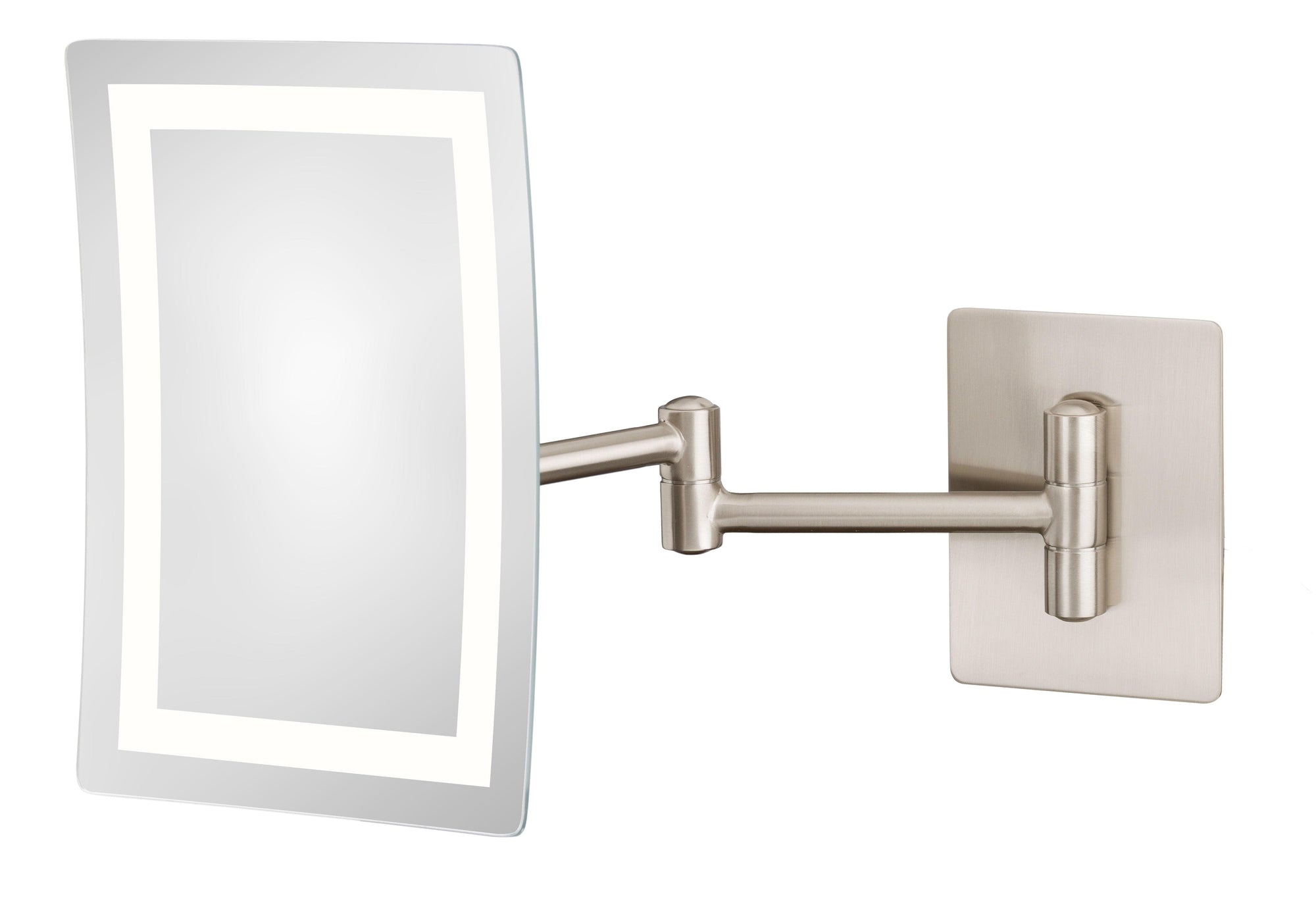 949-2-73HW Single-Sided 3X Rectangular Switchable LED Hardwire Wall Mirror - Hardware by Design