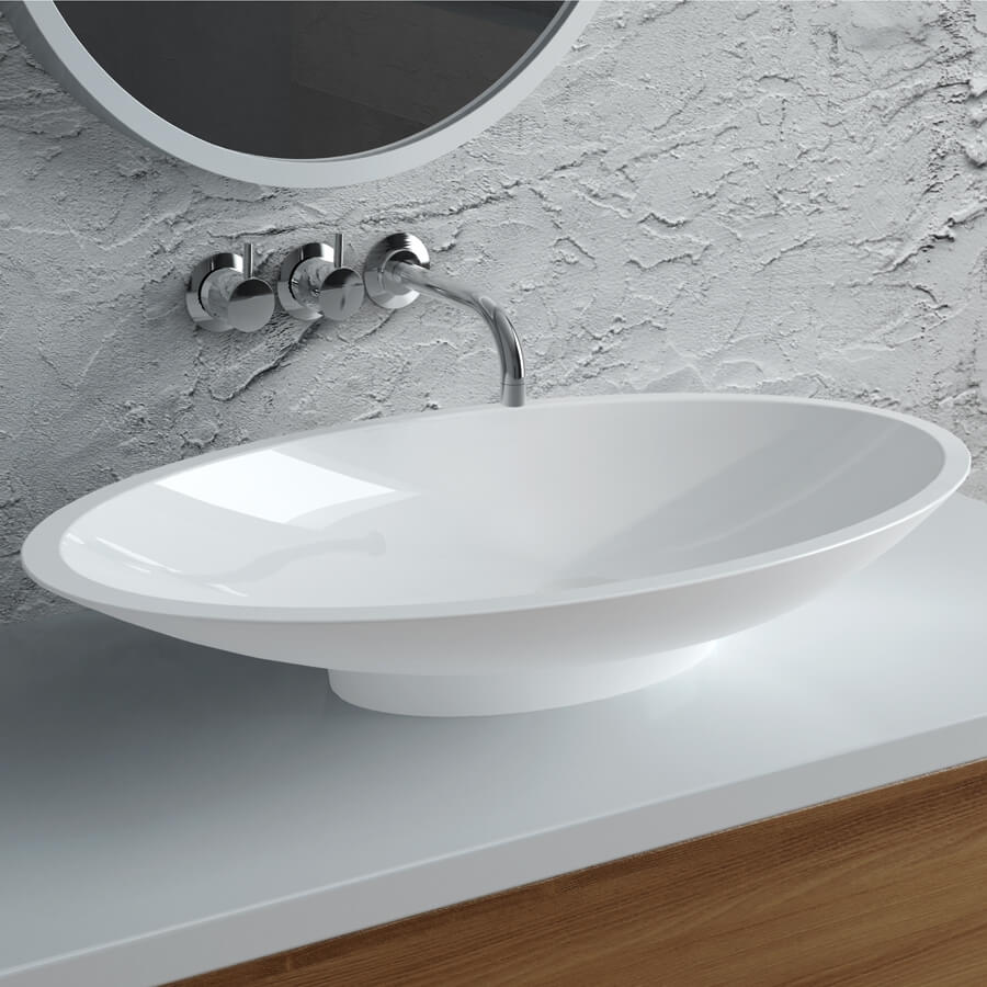 Caccini Vessel Sink - Gloss White