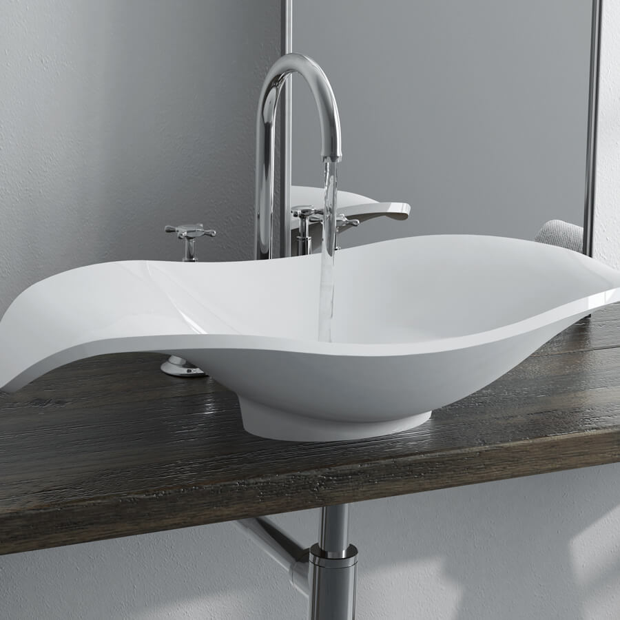 Corelli Vessel Sink - Gloss White
