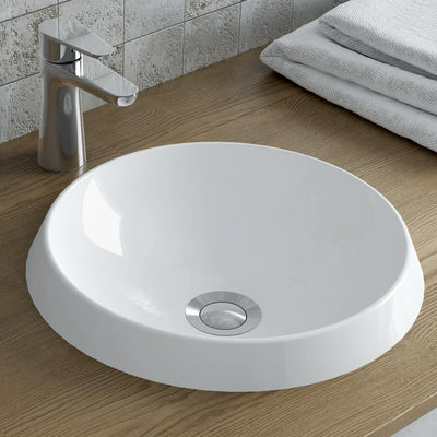 Rossini Round Vessel Sink - Gloss White