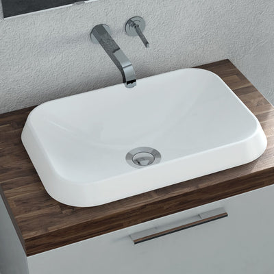 Rossini Rectangle Vessel Sink - Gloss White