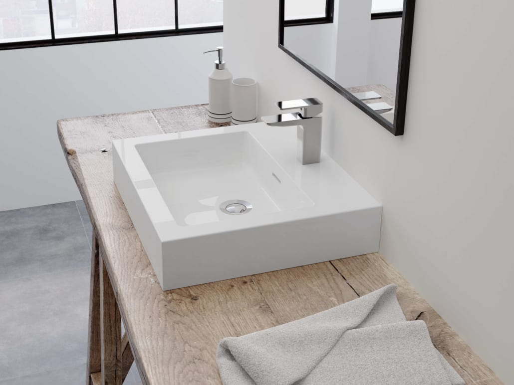 Vivaldi Plus Vessel Sink - Gloss White