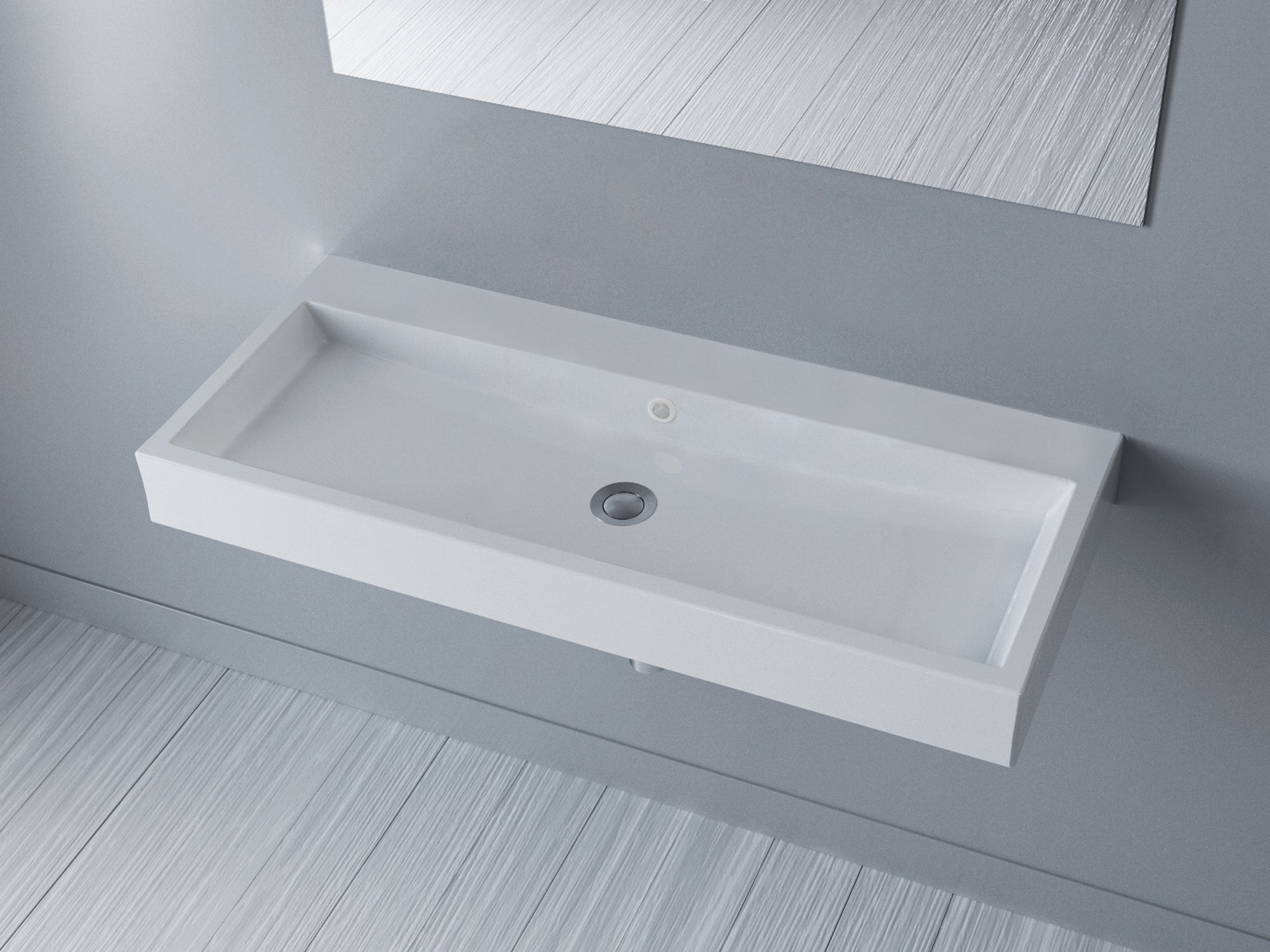 Vivaldi Trough Sink - Gloss White