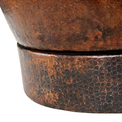 72‚Ä≥ Hammered Copper Modern Slipper Style Bathtub - Hardware by Design
