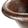72‚Ä≥ Hammered Copper Modern Slipper Style Bathtub - Hardware by Design