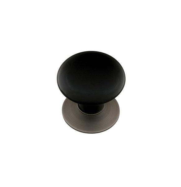 Emtek Porcelain 1-3/8" Ebony Knob in French Antique