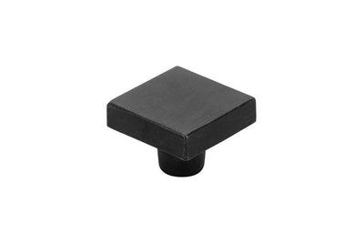 Emtek Rustic Modern 1-5/8" Square Knob in Flat Black Bronze