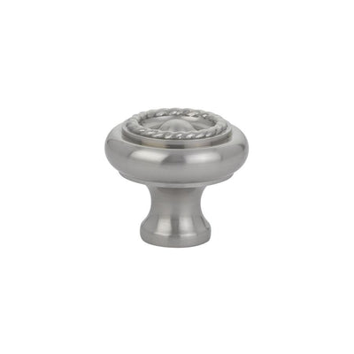 Emtek Rope 1-3/4" Knob in Satin Nickel
