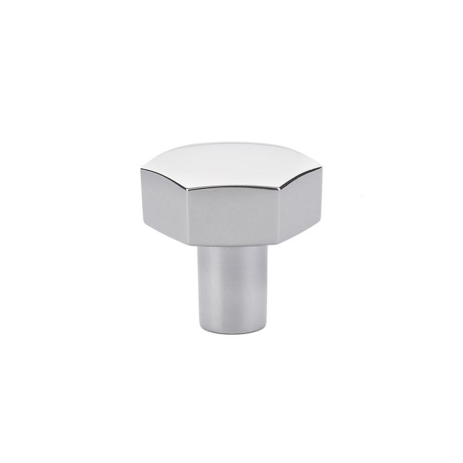 Emtek Mod Hex 1-1/8" Knob in Polished Chrome