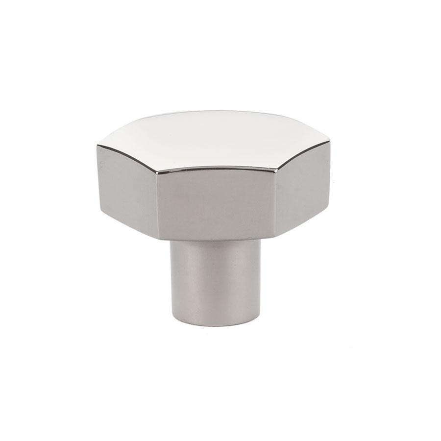 Emtek Mod Hex 1-1/2" Knob in Polished Nickel