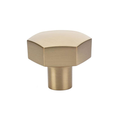 Emtek Mod Hex 1-1/2" Knob in Satin Brass
