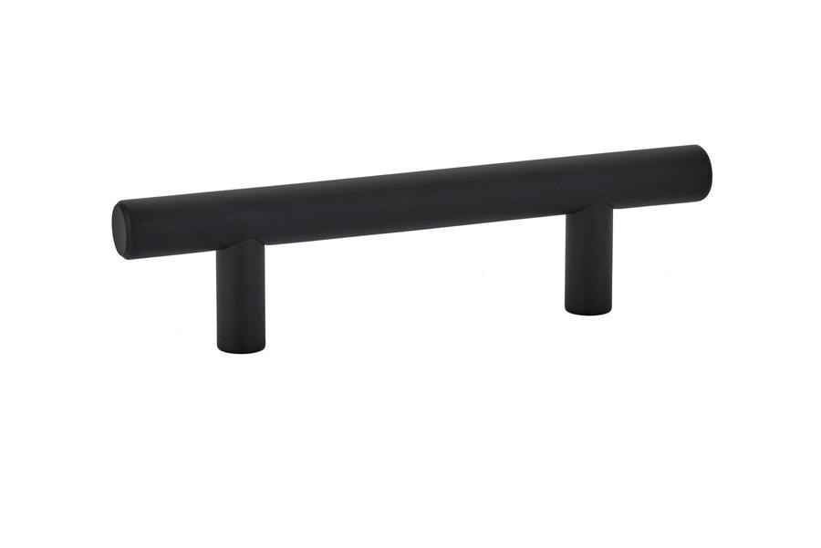Emtek Bar 3" C-C Pull in Flat Black