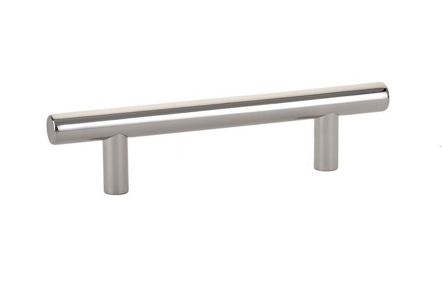 Emtek Bar 3-1/2" C-C Pull in Polished Nickel