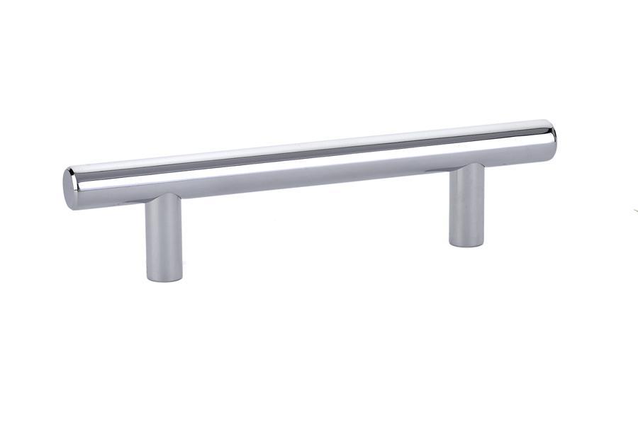 Emtek Bar 3-1/2" C-C Pull in Polished Chrome