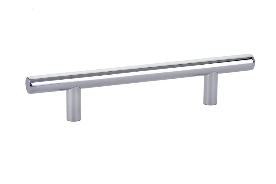 Emtek Bar 4" C-C Pull in Polished Chrome