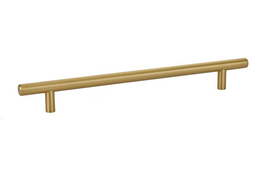 Emtek Bar 8" C-C Pull in Satin Brass