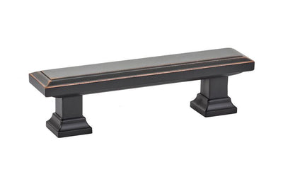 Emtek Geometric 3" C-C Pull in Oil Rubbed Bronze