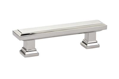 Emtek Geometric 3" C-C Pull in Polished Nickel