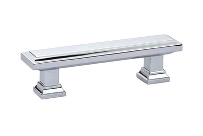 Emtek Geometric 3" C-C Pull in Polished Chrome