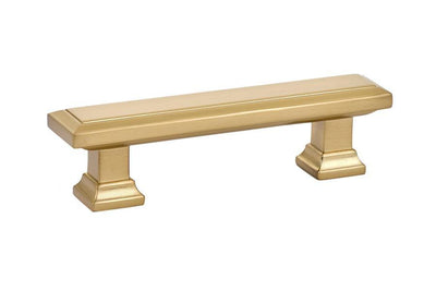 Emtek Geometric 3" C-C Pull in Satin Brass