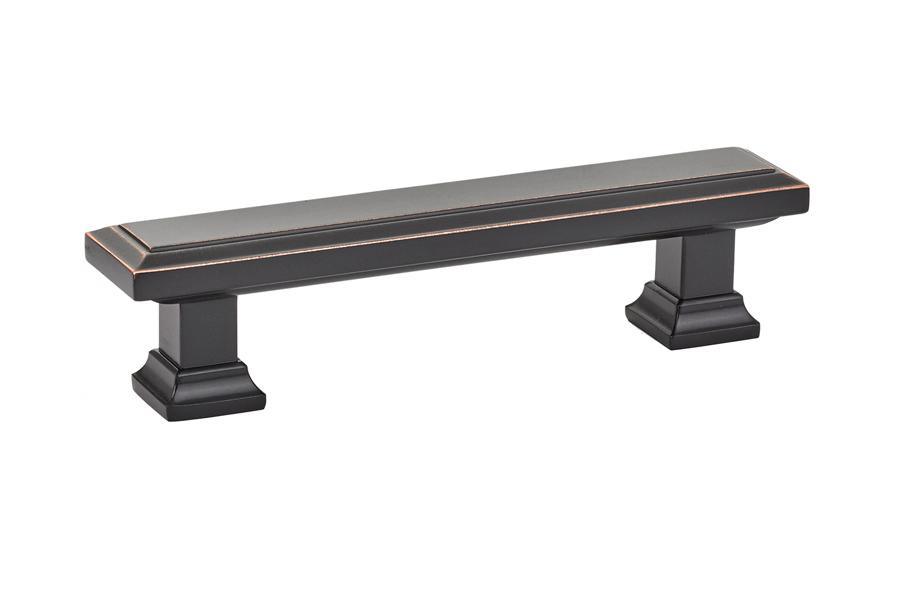 Emtek Geometric 3-1/2" C-C Pull in Oil Rubbed Bronze